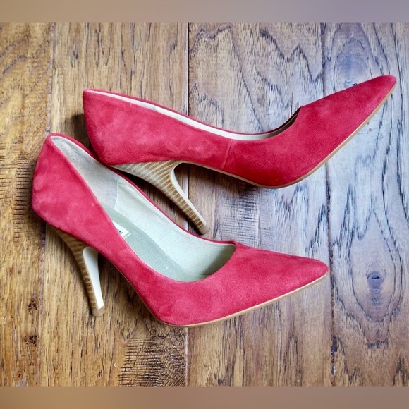 Steve Madden Leather Suede Heels - Picture 1 of 5